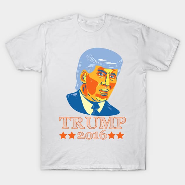 Donald Trump Republican 2016 T-Shirt by retrovectors